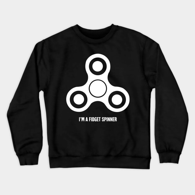 Funny Fidget Spinner Halloween Costume Crewneck Sweatshirt by MeatMan